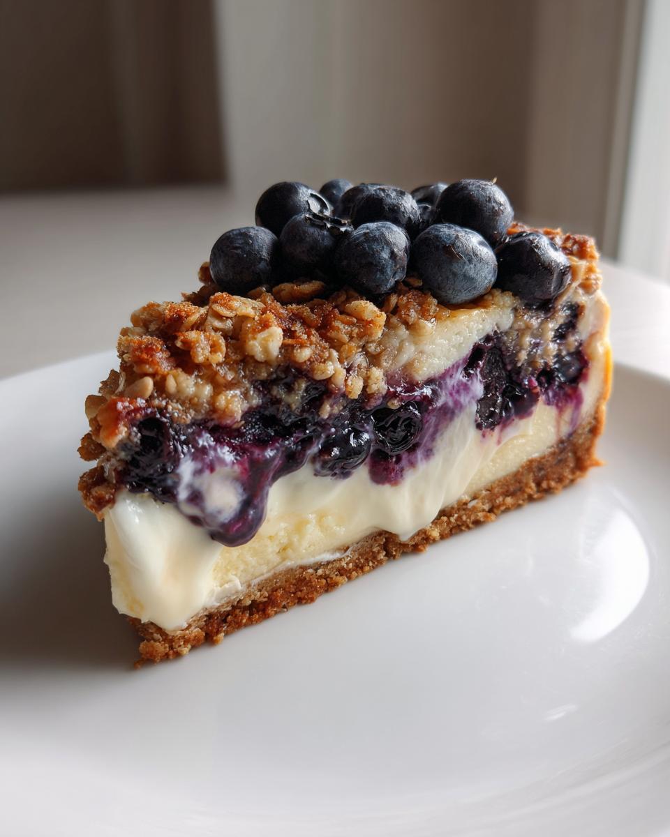 How to Make Blueberry Crumble Cheesecake - detail 2