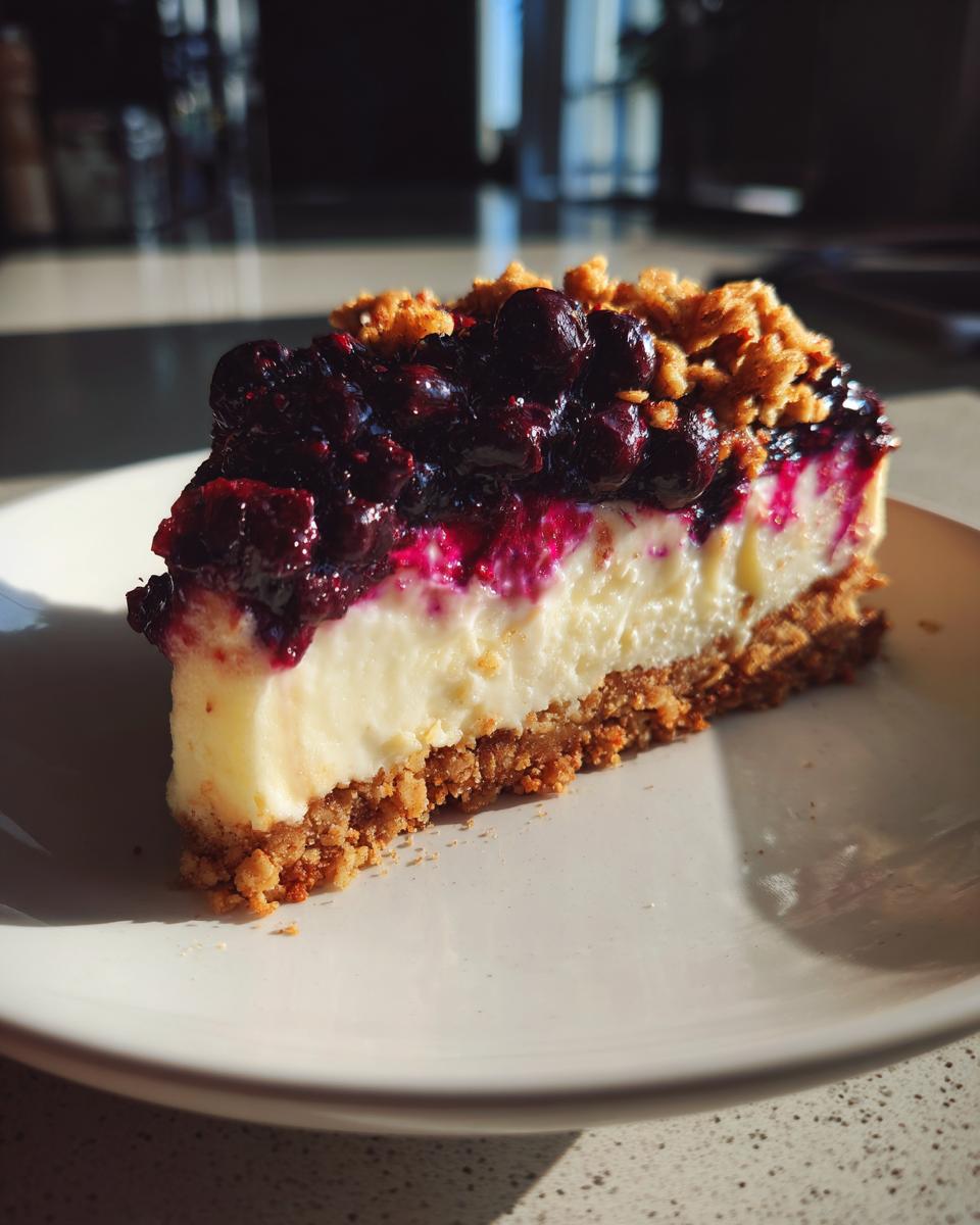 How to Make Blueberry Crumble Cheesecake - detail 3