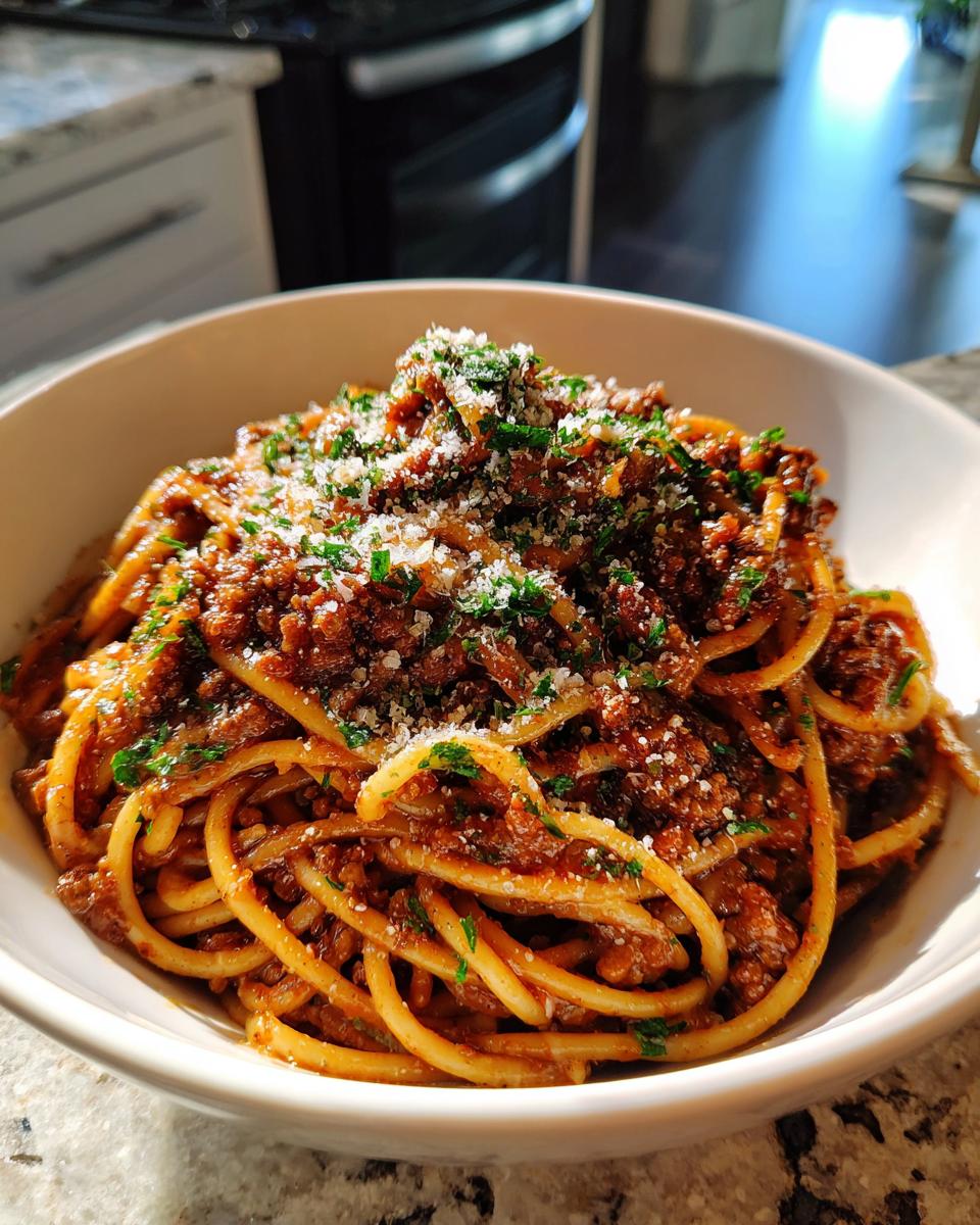 Instant Pot Spaghetti with Meat Sauce - detail 2