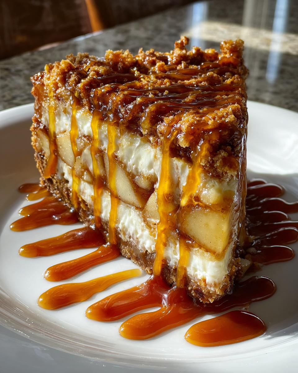 Salted Caramel Apple Pie Cheesecake Recipe - detail 1