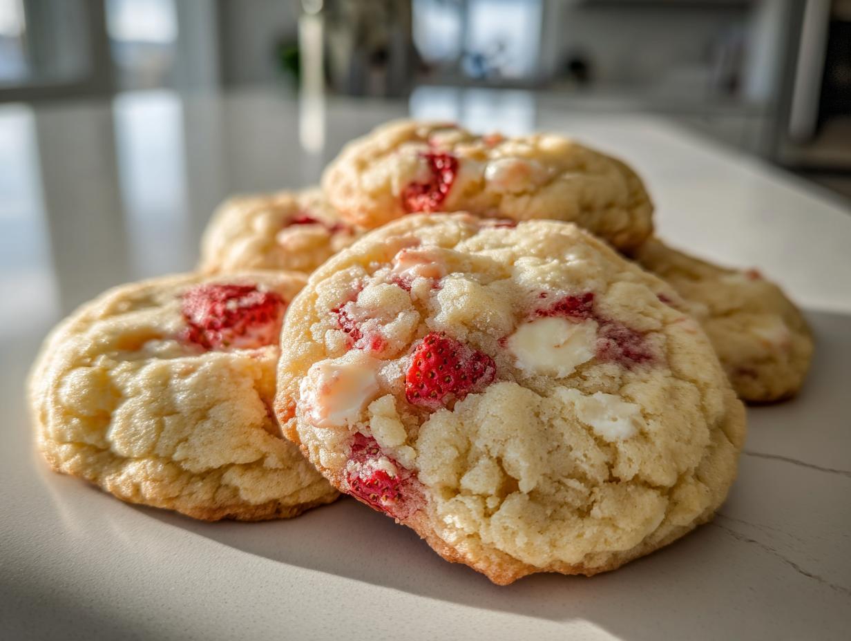 Irresistible Strawberry Cheesecake Cookies Ready in 30 Minutes