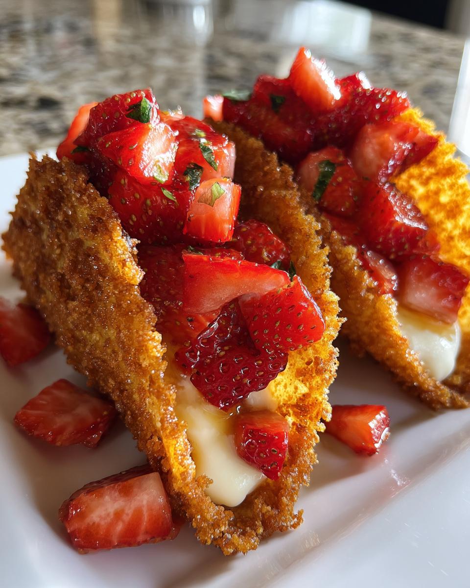 Strawberry Crunch Cheesecake Tacos - detail 2