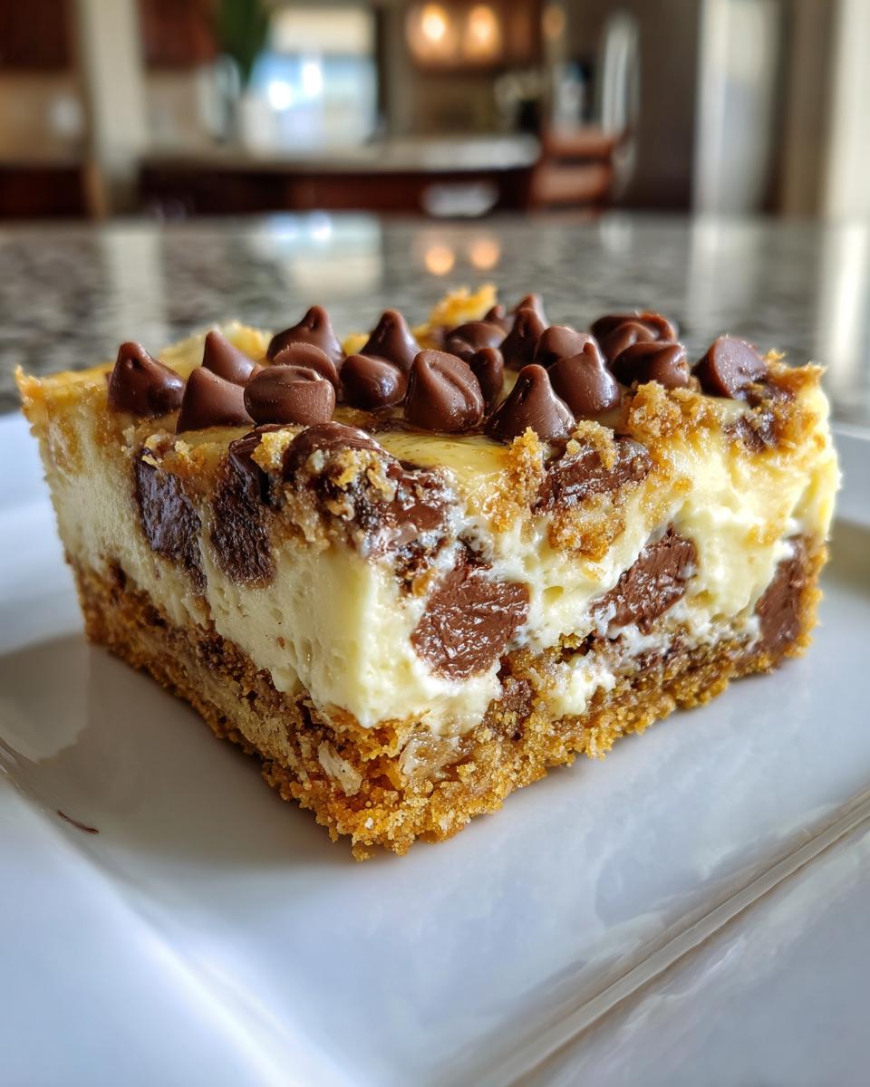 The Best Chocolate Chip Cheesecake Bars - detail 1