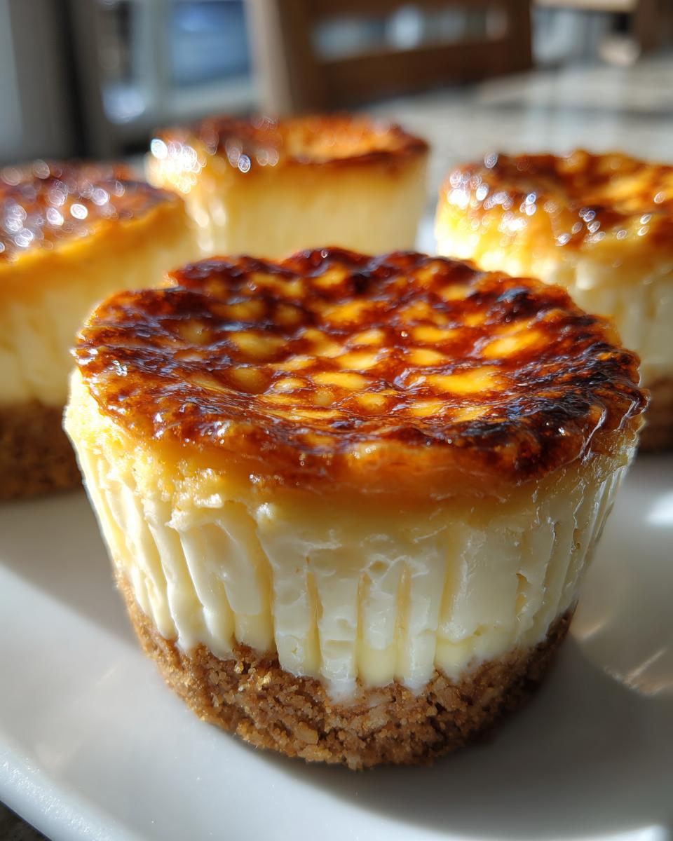 creme brulee cheesecake cupcakes - detail 2