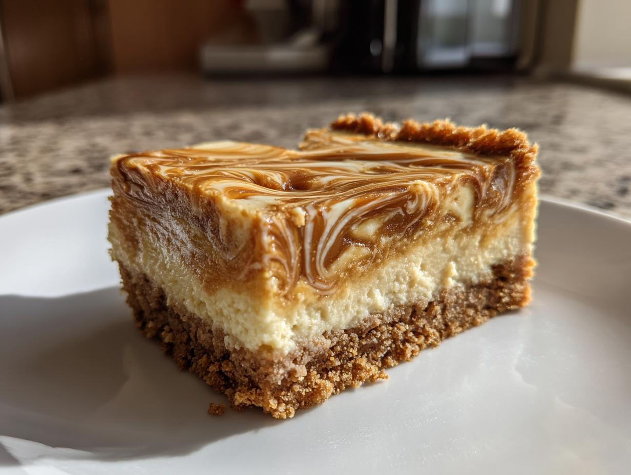 5-Ingredient No-Bake Biscoff Cheesecake Bars