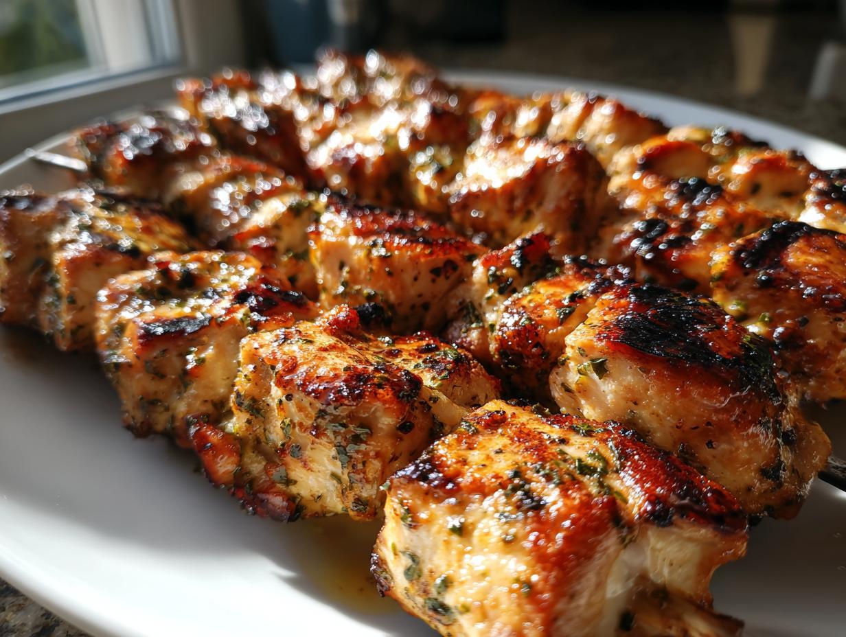 Lemon Herb Chicken Skewers