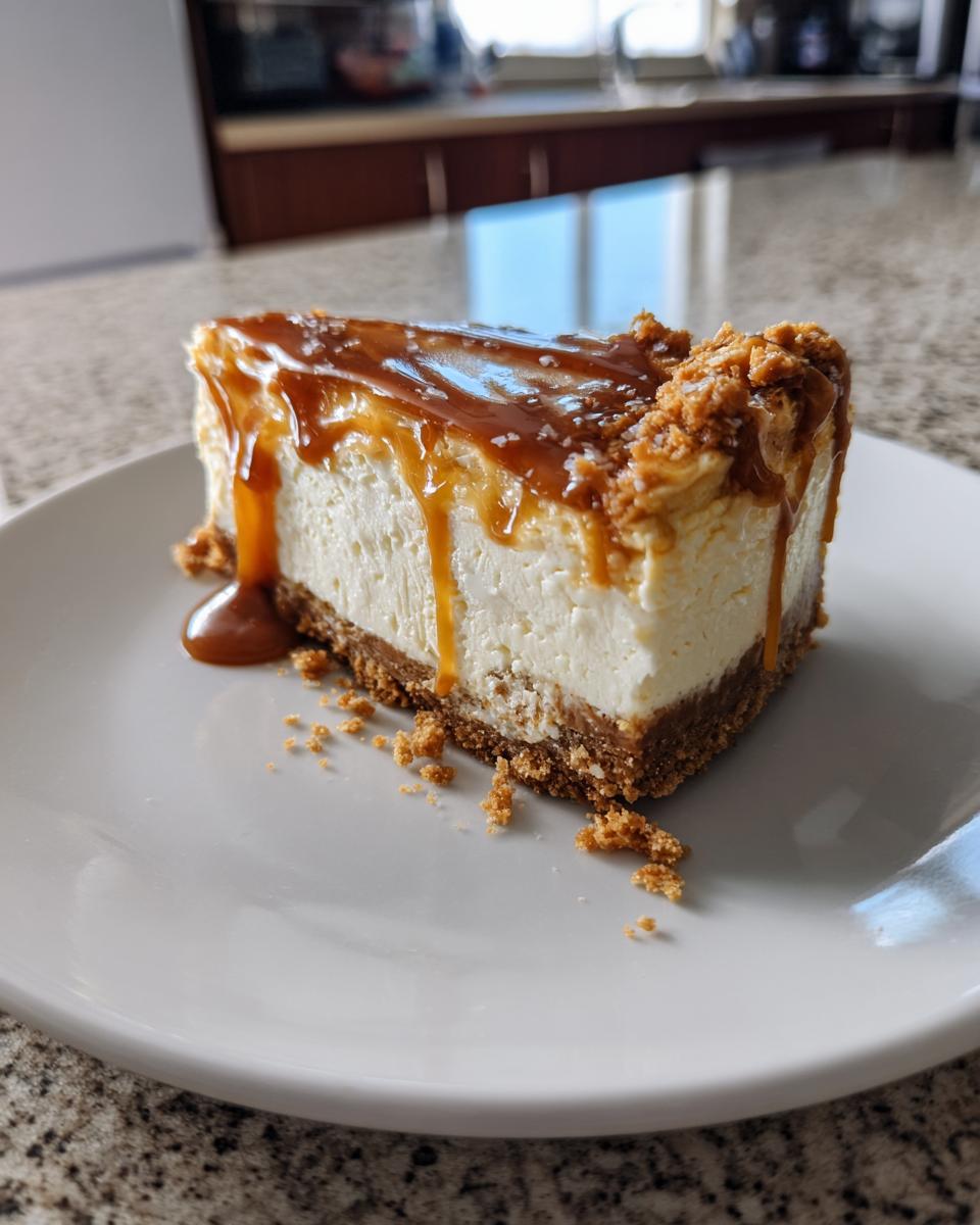 Biscoff Salted Caramel Cheesecake - detail 2