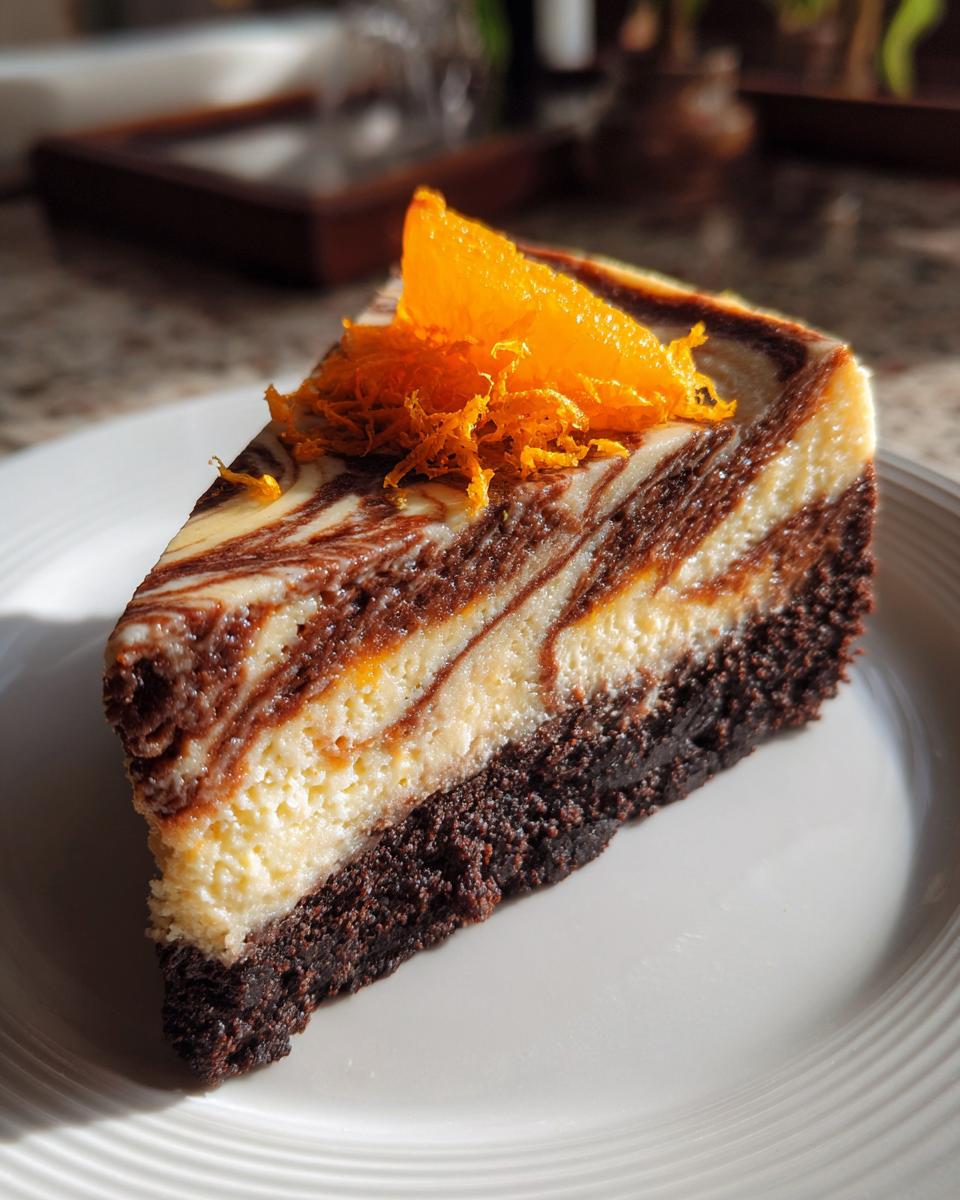 Chocolate Orange Cheesecake - detail 2