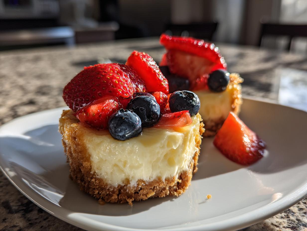 Easy Mini Cheesecakes with Fresh Berries