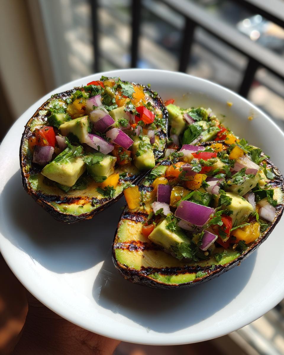 Grilled Avocado with Veggie Ceviche - detail 1