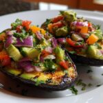 Grilled Avocado with Veggie Ceviche