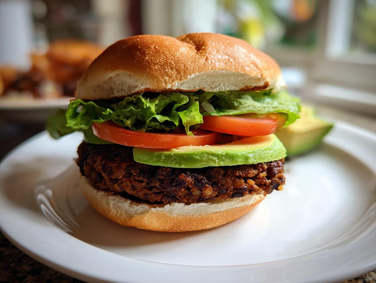 Grilled Black Bean Burgers