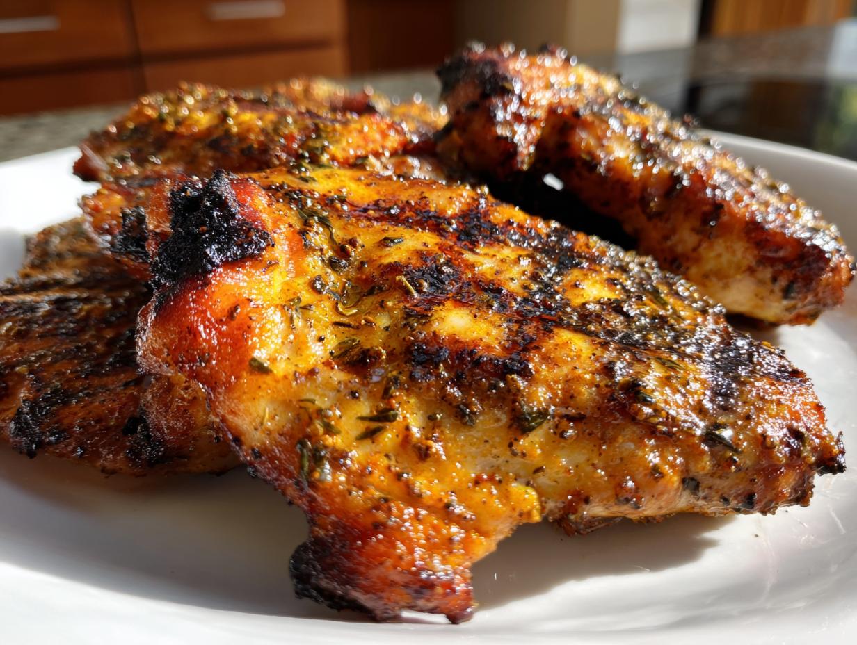 Grilled Chicken Thighs with Spice Rub