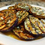 Grilled Eggplant with Garlic and Herbs