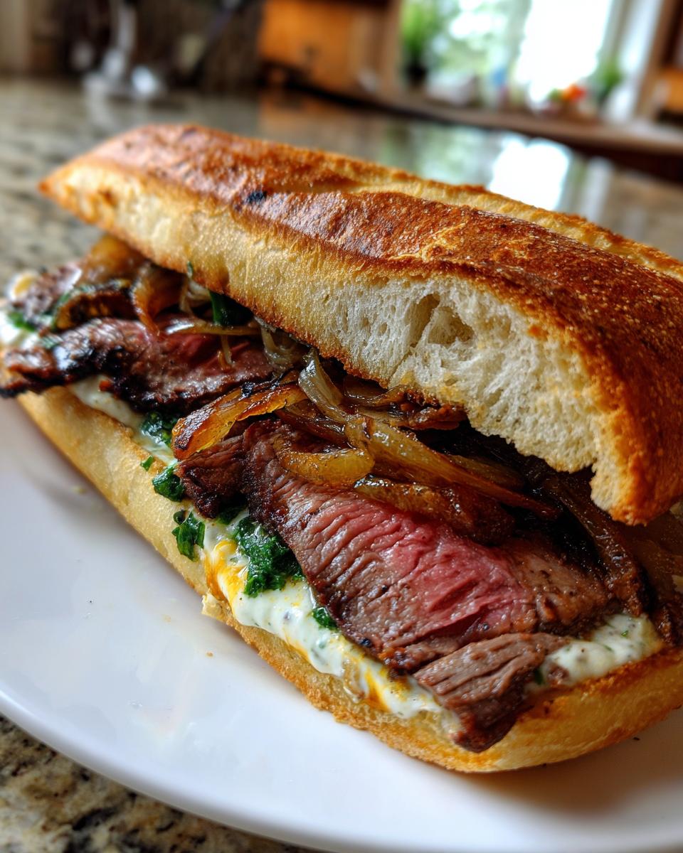 Grilled Jalapeño-Marinated Steak Sandwiches - detail 2