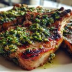 Grilled Lamb Chops with Herb Sauce