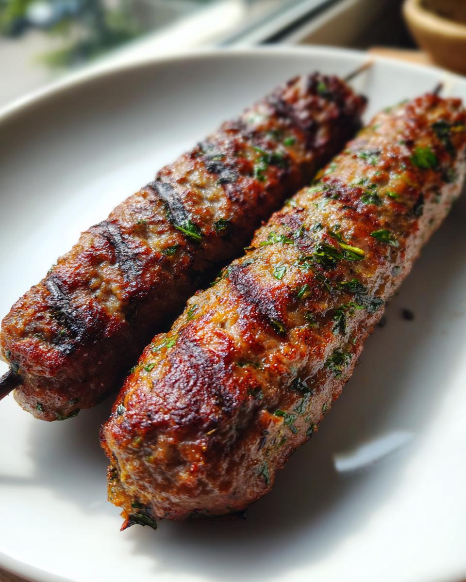 Grilled Lamb Kofta Kebabs - detail 2