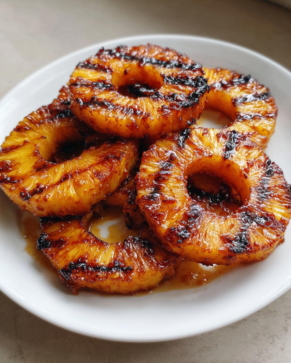 Grilled Pineapple with Honey Cinnamon Drizzle - detail 2