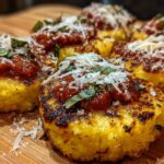 Grilled Polenta with Marinara and Parmesan