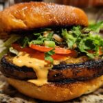 Grilled Portobello Burgers with House Sauce