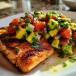 Grilled Salmon with Avocado Salsa