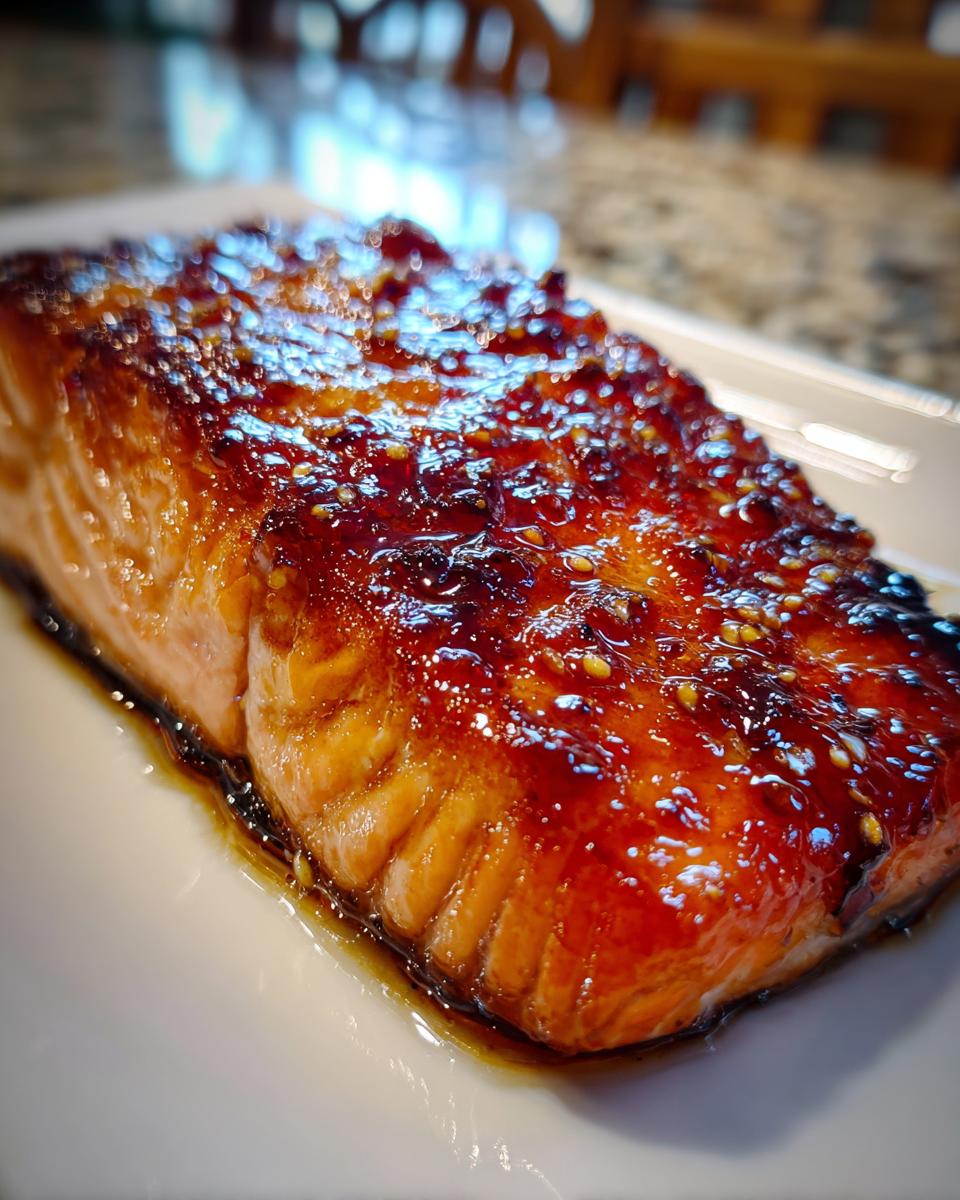 Grilled Salmon with Honey Soy Glaze - detail 2