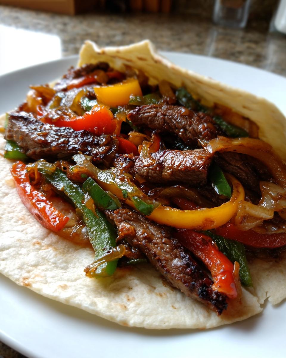Grilled Skirt Steak Fajitas - detail 2