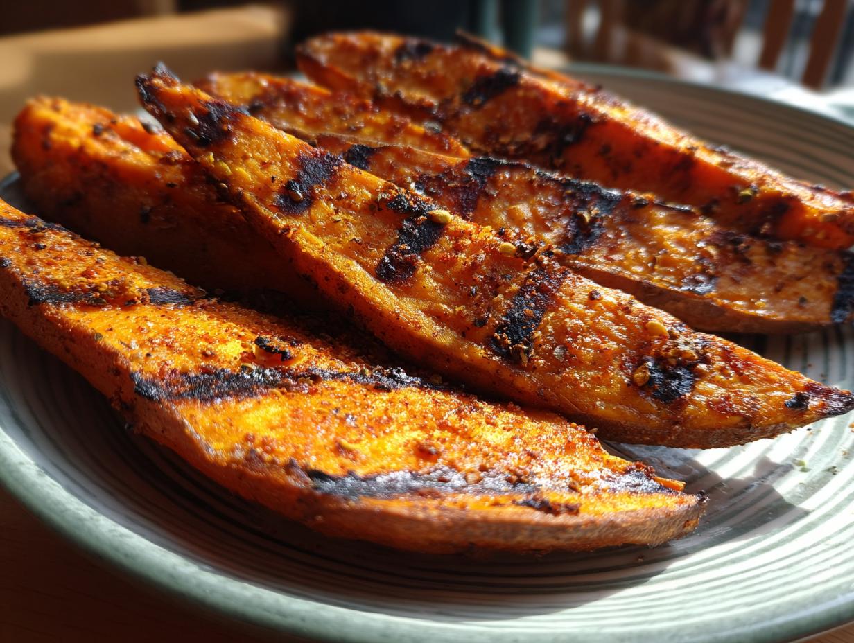 Grilled Sweet Potato Wedges