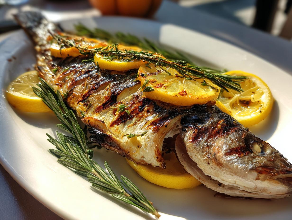 Grilled Whole Branzino or Snapper