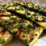 Grilled Zucchini with Lemon and Mint