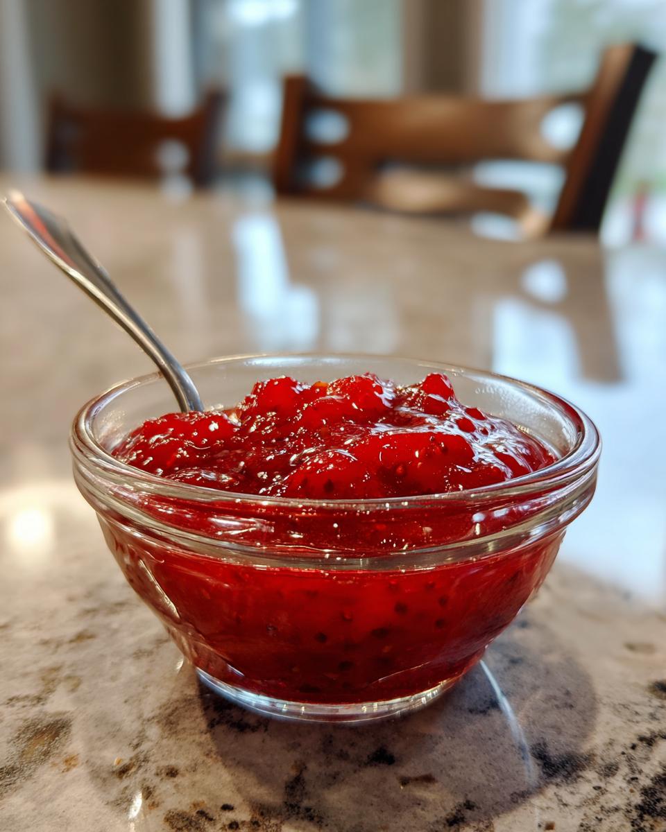 Homemade Strawberry Sauce - detail 2