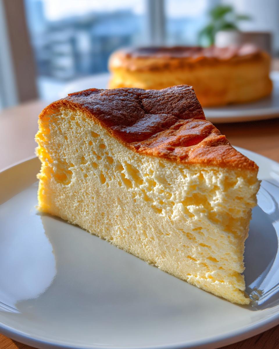 Japanese Cotton Cheesecake - detail 2