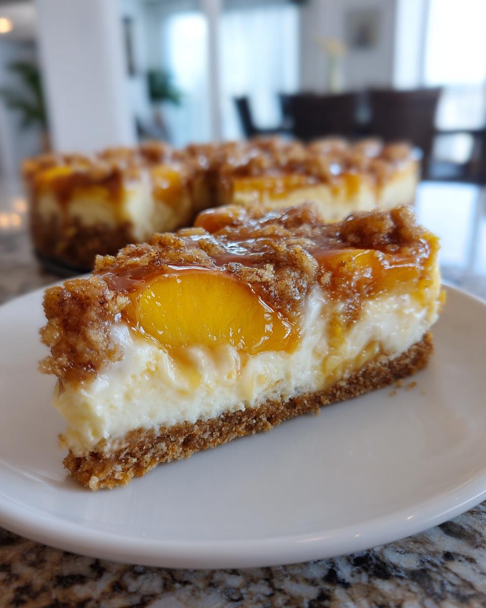 Make This Amazing Peach Cobbler Cheesecake! - detail 2