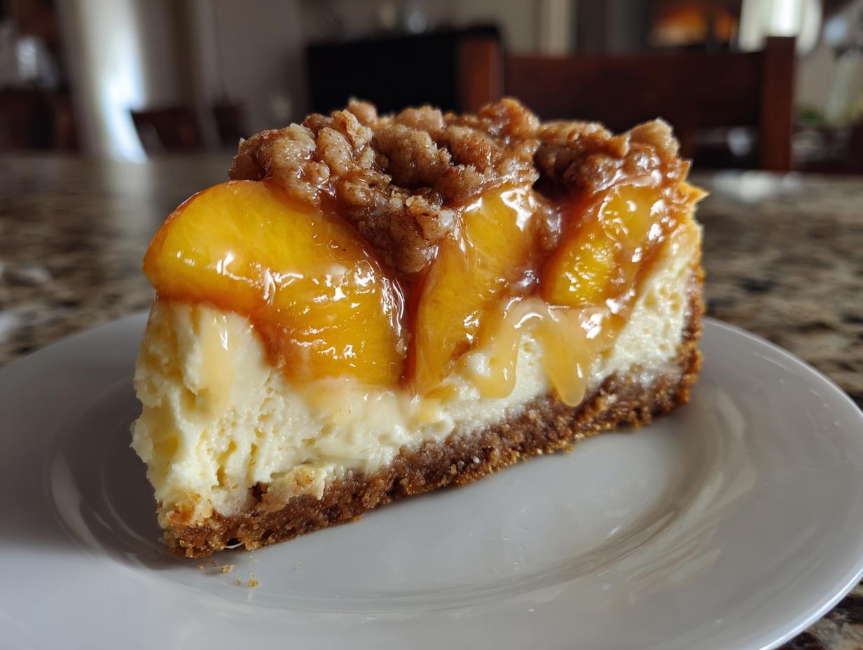 Peach Cobbler Cheesecake Recipe