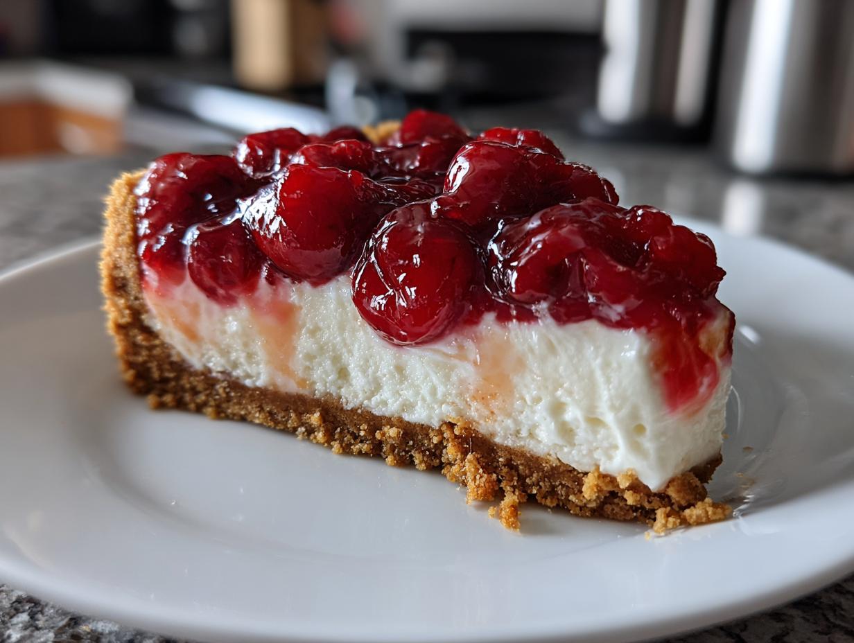 No-Bake Cherry Cheesecake