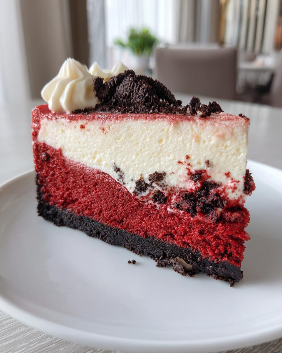 Red Velvet Oreo Cheesecake - detail 2