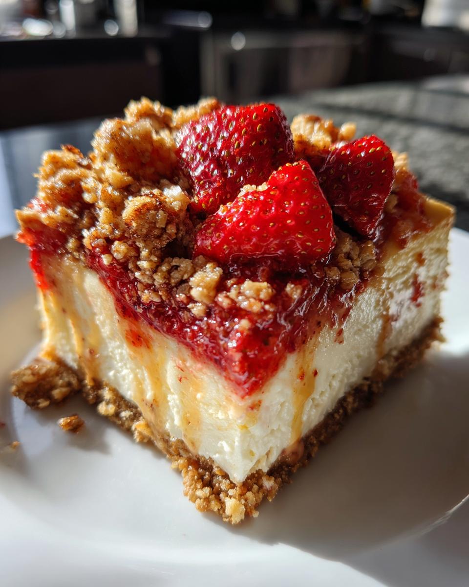Strawberry Crunch Cheesecake - detail 2