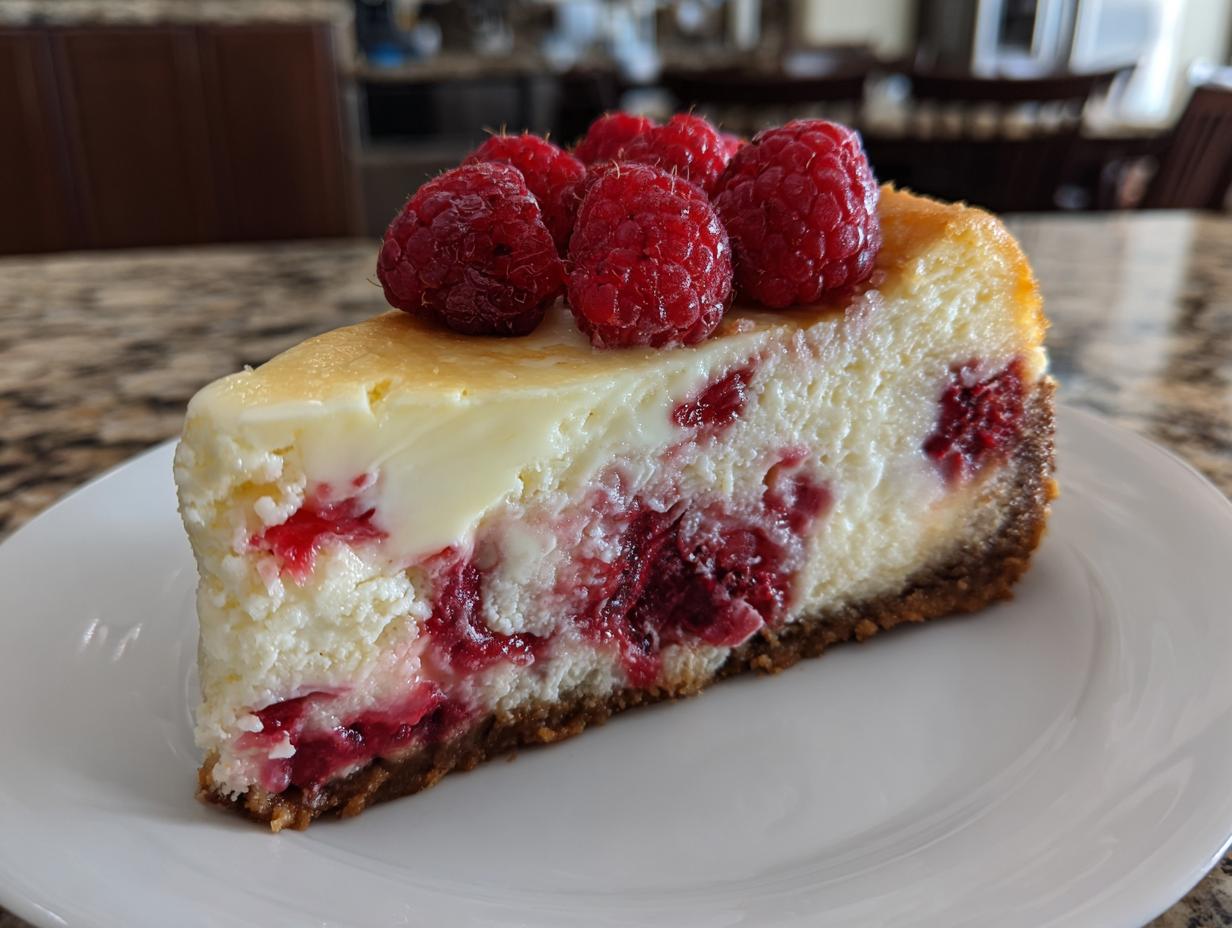 White Chocolate Raspberry Cheesecake Recipe