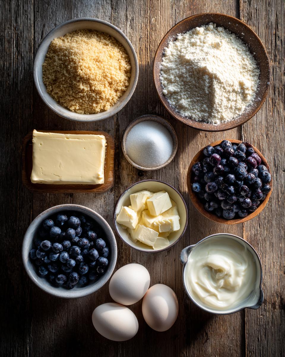 Delicious Cheesecake with Blueberries and Sauce - detail 1