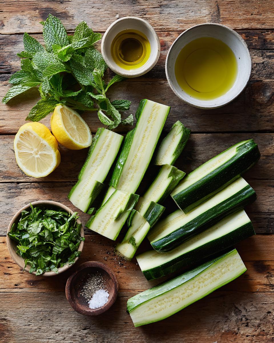 Grilled Zucchini with Lemon and Mint - detail 1
