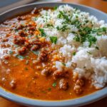 Beef Curry Rice Burger Bowls
