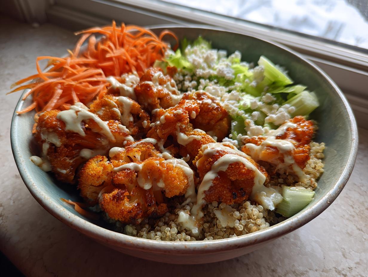 Buffalo Cauliflower Grain Bowl
