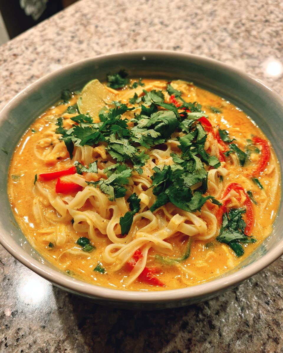 Coconut Curry Noodle Bowl - detail 2