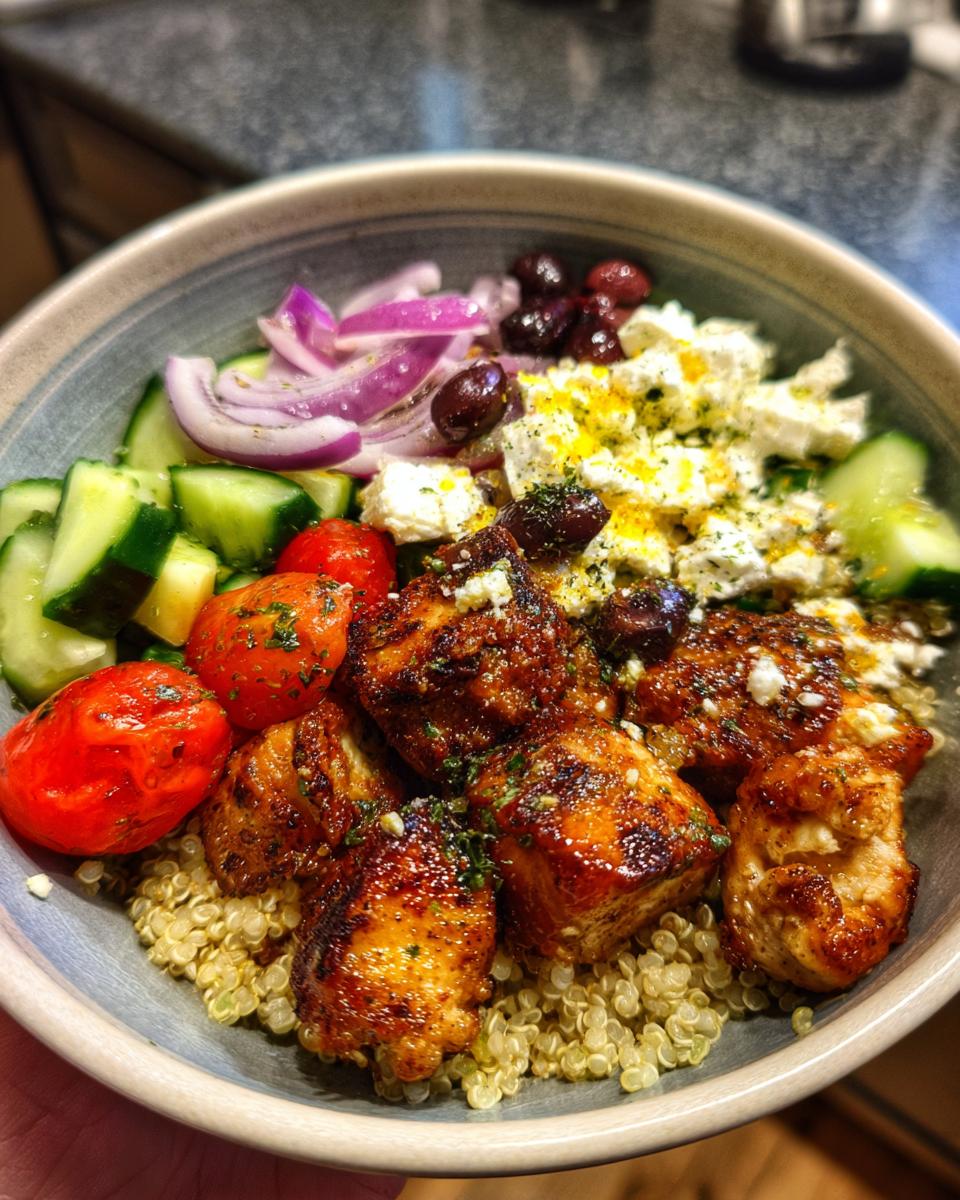 Greek Chicken Bowls - detail 2