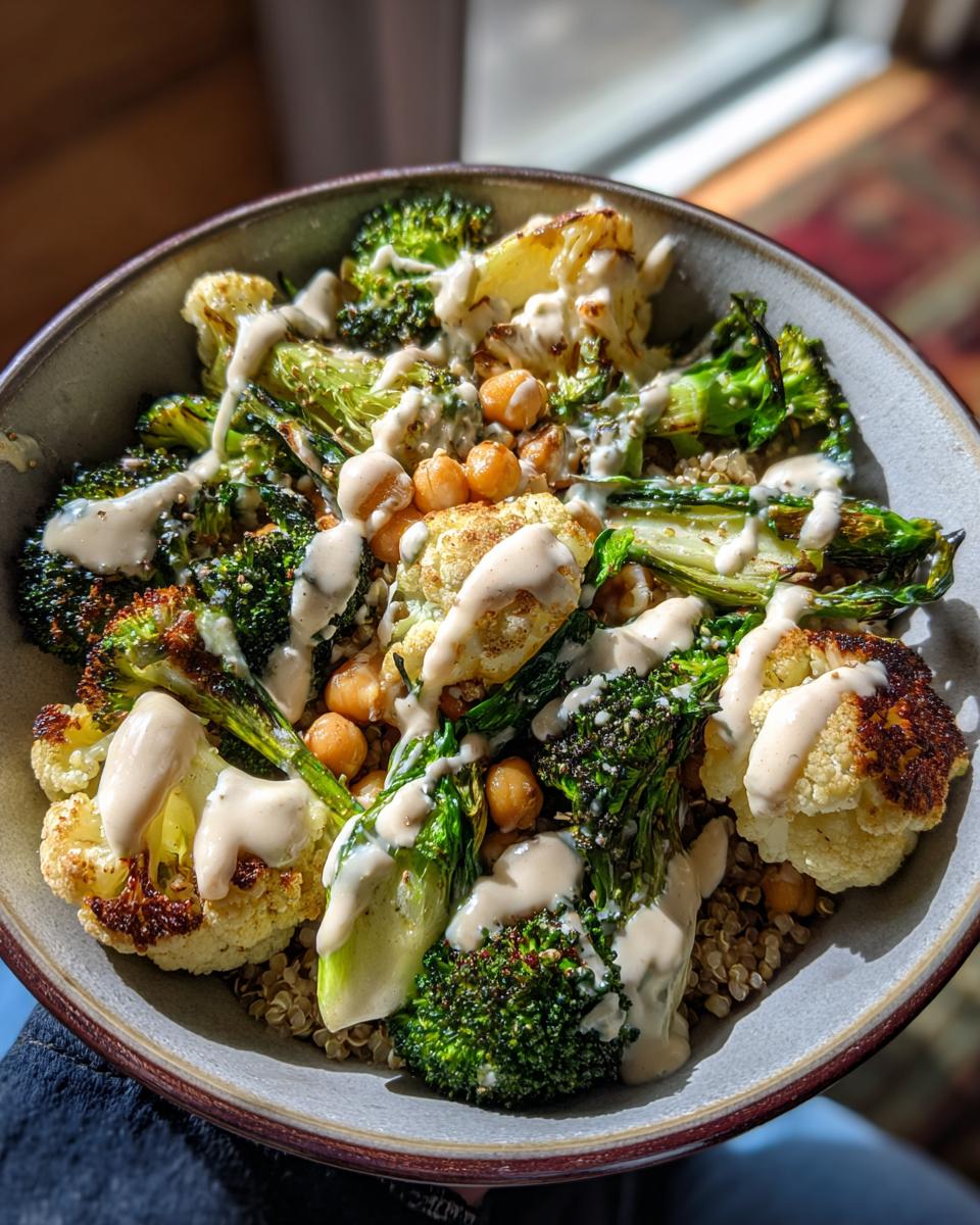 Green Veggie Bowl with Lemon-Tahini Dressing - detail 2
