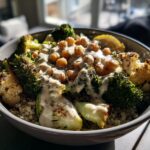 Green Veggie Bowl with Lemon-Tahini Dressing