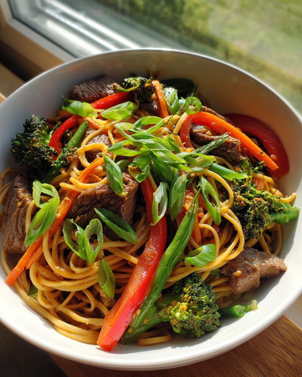 Healthy Beef Chow Mein Bowls - detail 2