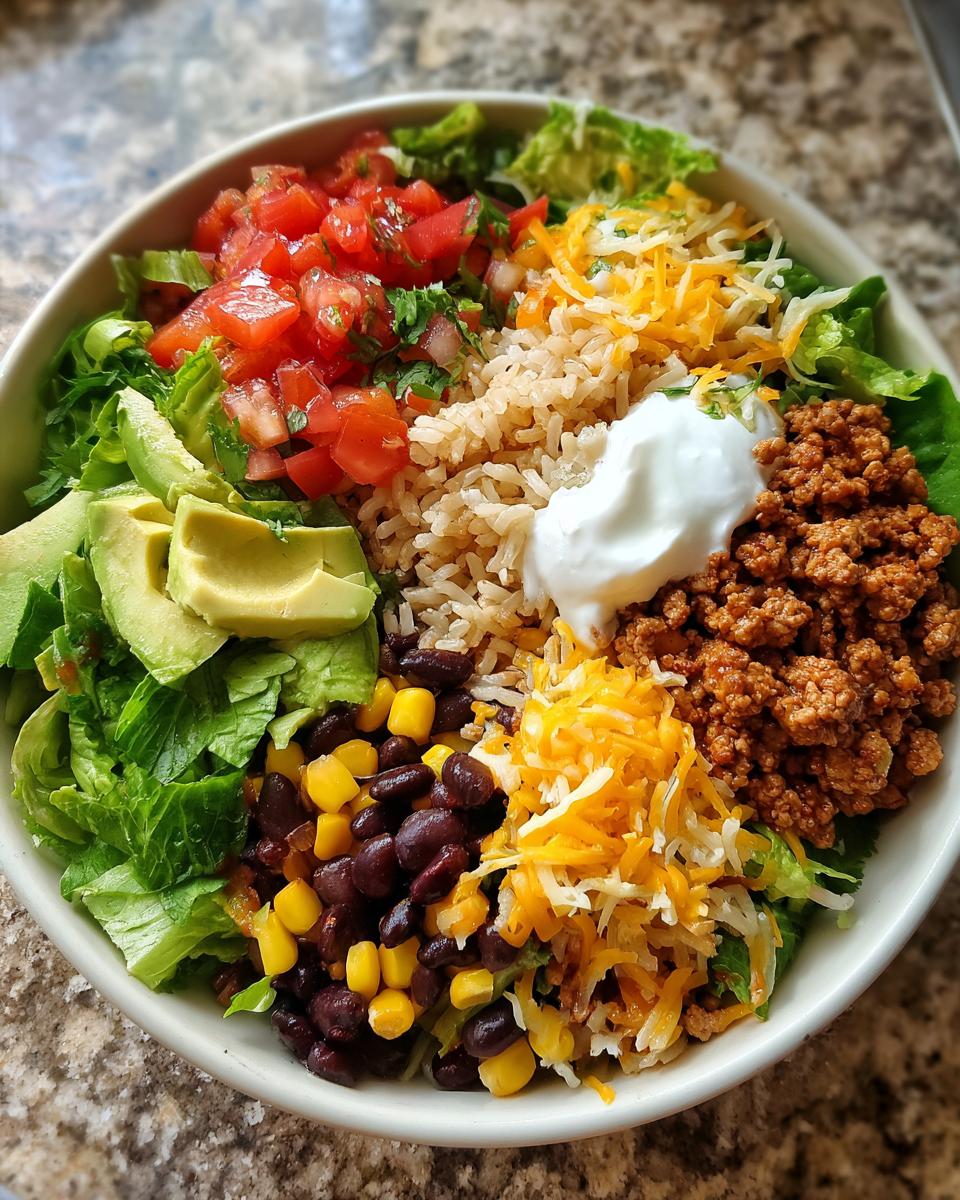 Healthy Turkey Taco Bowls - detail 2