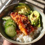 Hot Honey Salmon Bowls
