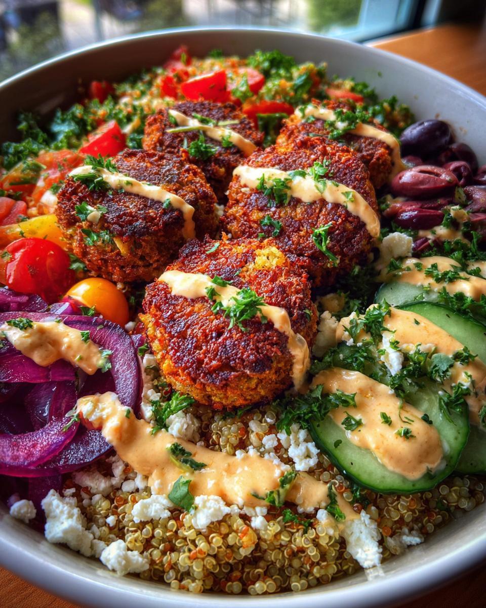 Loaded Mediterranean Falafel Bowl - detail 2